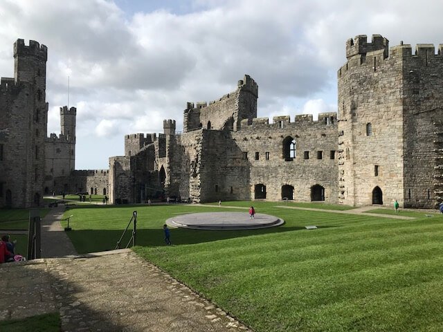 centre grounds at caernarfon castle