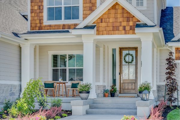 beautiful porch on home exterior