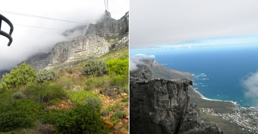 the view from table mountain cape town