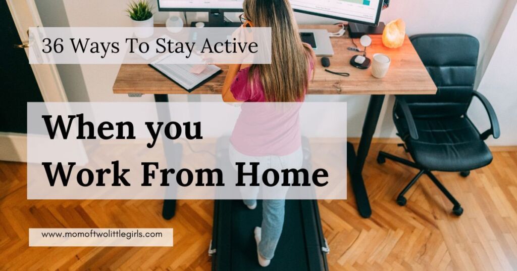 tips on how to stay active when you work from home such as a standing desk