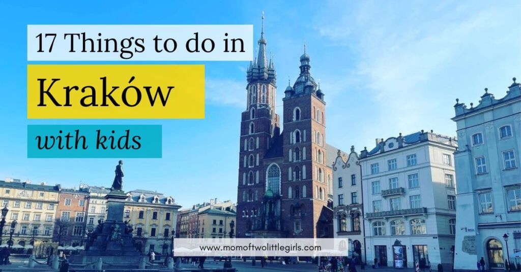 header for blog post about things to do in krakow with kids