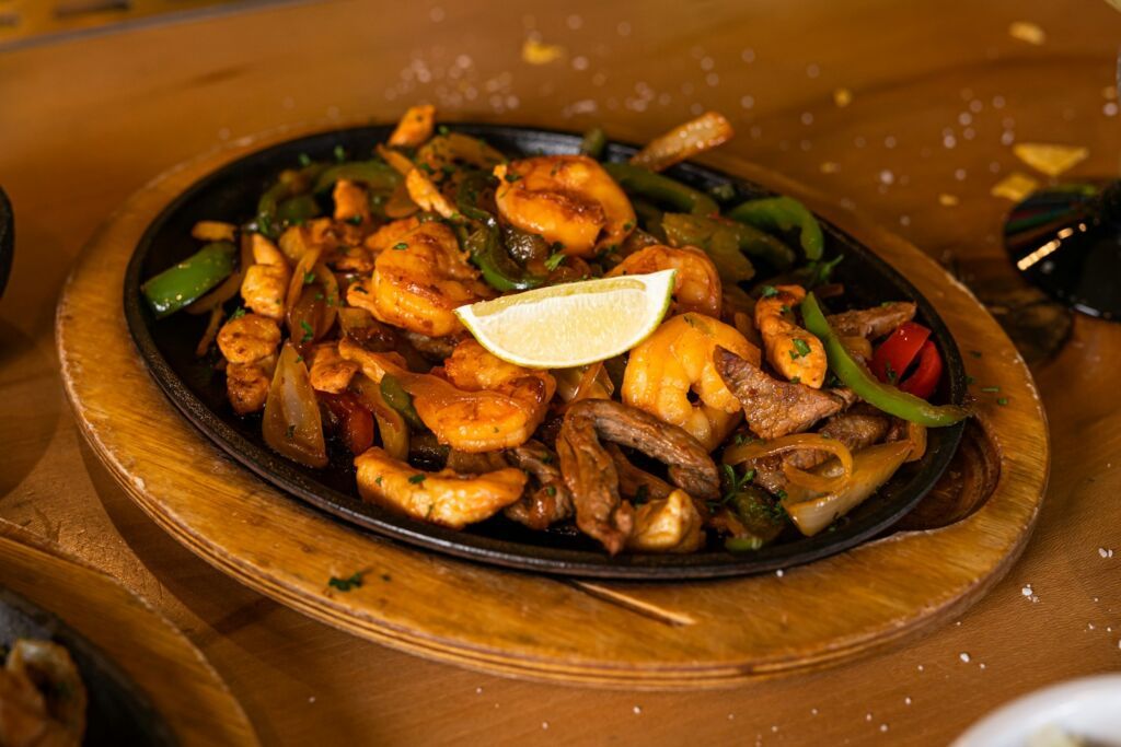 a bowl of fajitas