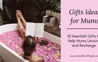 blog post header for gift ideas for mums