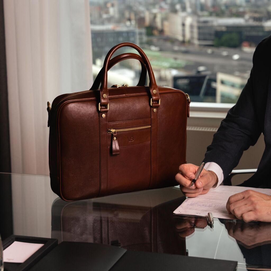 City Leather Laptop Bag | vonbaer.com