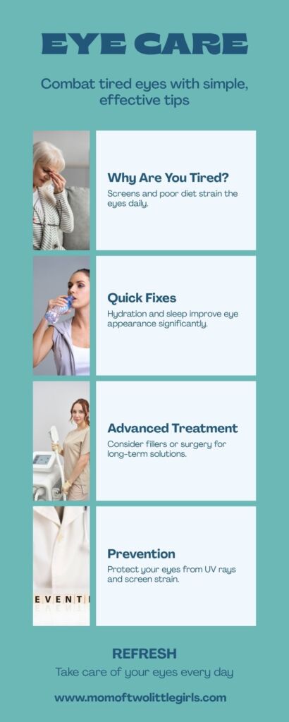 Infographic to tackle eye care and tired eyes