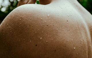 a close up of a person's skin